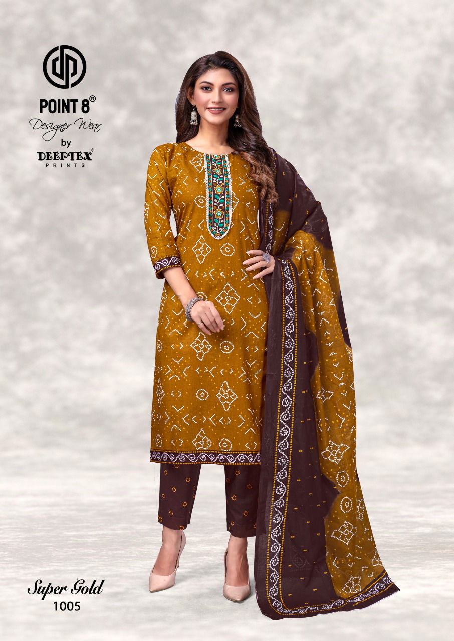 Deeptex Super Gold Cotton Printed Wholesale Readymade Cotton Dress 
